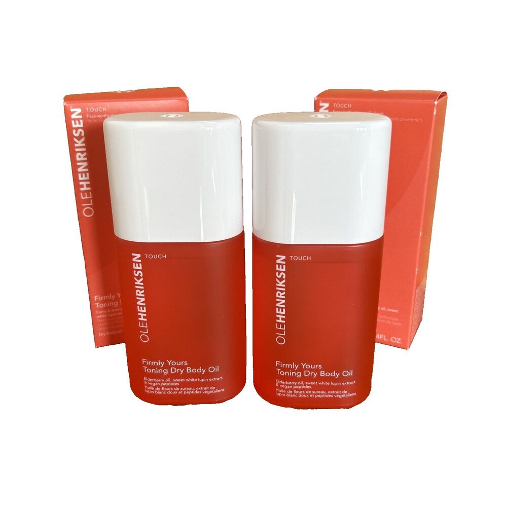 Ole Henriksen LOT OF 2 Firmly Yours Toning Dry Body Oil 3.4 fl oz Full Size New